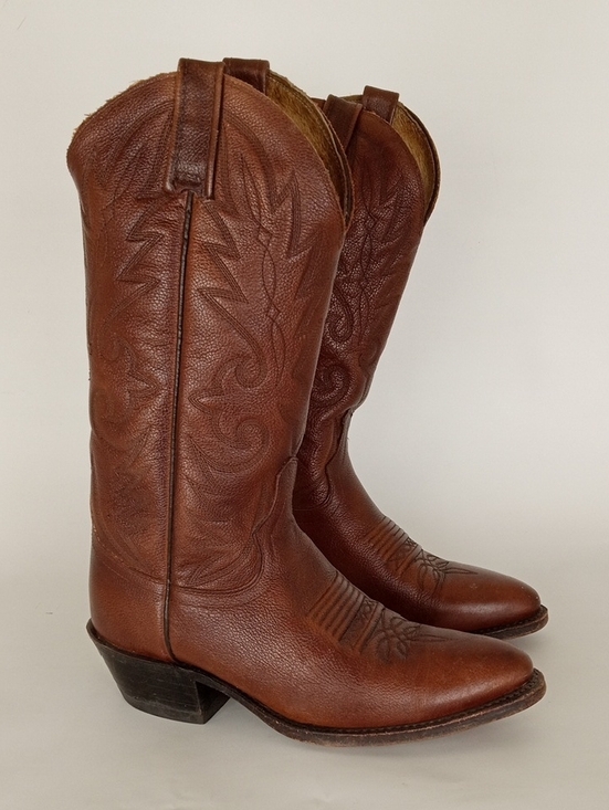 Dan Post Other - Dan Post Cowboy Boots Cognac Brown Leather Western Mens Size 7